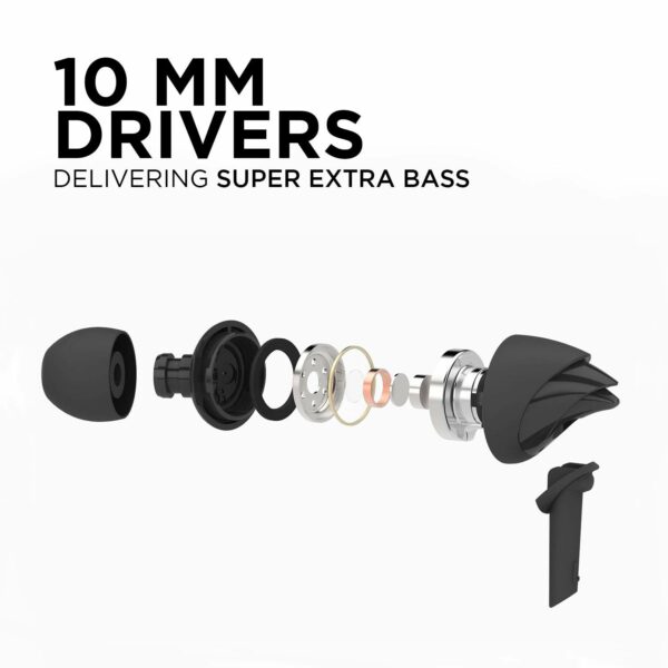 Stylish Wired Earphones with HD Mic and 10mm Driver - Image 2