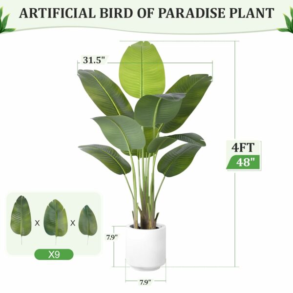 Artificial Bird of Paradise Plant 120cm - Realistic Decor - Image 4