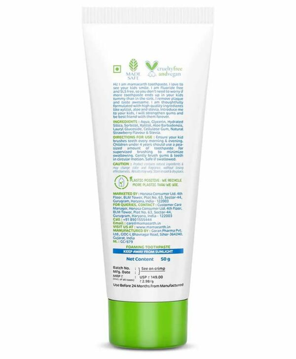 Natural Berry Blast Kids Toothpaste - Fluoride & SLS Free - Image 3