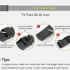 Genuine Leather Adjustable Belt for Men with Auto Lock Buckle