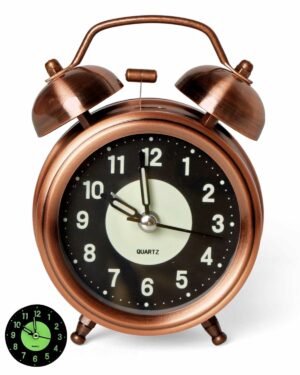 Loud Twin Bell Alarm Clock for Heavy Sleepers with Backlight