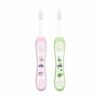 Baby Toothbrush Set of 2 for Infants (6m-36m) - BPA Free