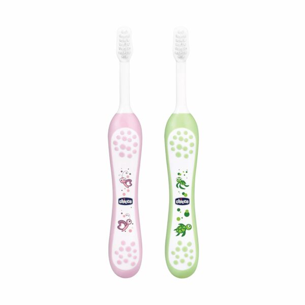 Baby Toothbrush Set of 2 for Infants (6m-36m) - BPA Free