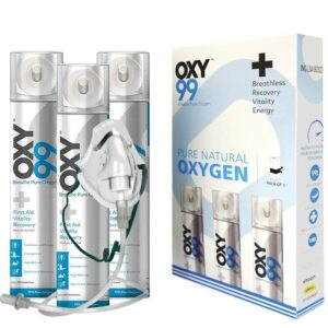 OXY99 18 Litre Portable Pure Oxygen Can for Recovery