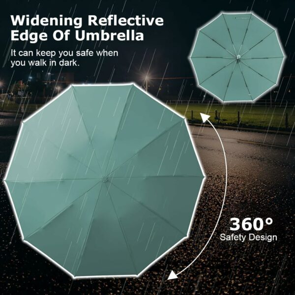 50'' Compact Auto Open/Close Umbrella with UV Protection - Image 6