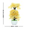 Artificial Topiary Plant with White Pot - 26.5 cm, Yellow