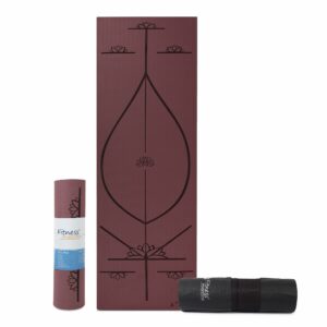 Eco-Friendly TPE Yoga Mat with Body Alignment Lines
