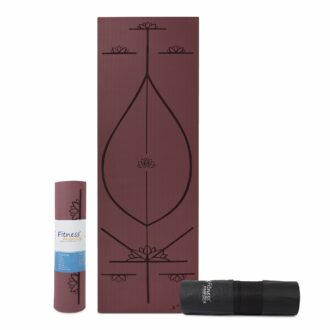 Eco-Friendly TPE Yoga Mat with Body Alignment Lines
