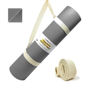 EVA Yoga Mat - Anti Slip, Durable & Washable - 4mm Grey