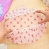 Set of 6 Reusable Waterproof Shower Caps for Women - Free Size