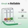 Spirometer for Lung Capacity Exercise - 3 Ball Respirometer