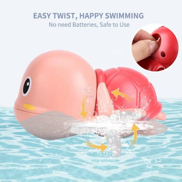 Cute Floating Turtle Bath Toys for Toddlers - Set of 2 - Image 3