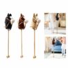 Handcrafted Hobby Horse with Sounds - Portable Toy for Kids