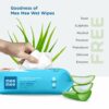 Caring Baby Wet Wipes with Aloe Vera - 72 Pcs (Pack of 3)