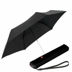 Compact Windproof Travel Umbrella - 90cm Canopy, Manual Open