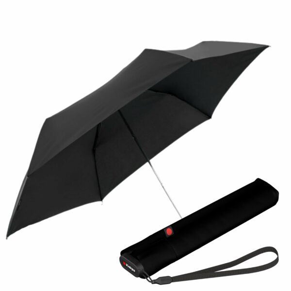Compact Windproof Travel Umbrella - 90cm Canopy, Manual Open
