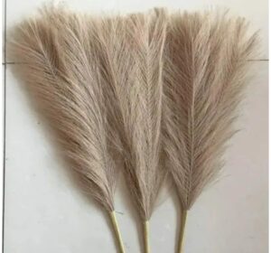 3 Pcs Faux Pampas Grass - Artificial Flowers for Home Decor
