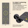 Eco-Friendly 6MM Thick Yoga Mat for Home & Gym - Navy Blue