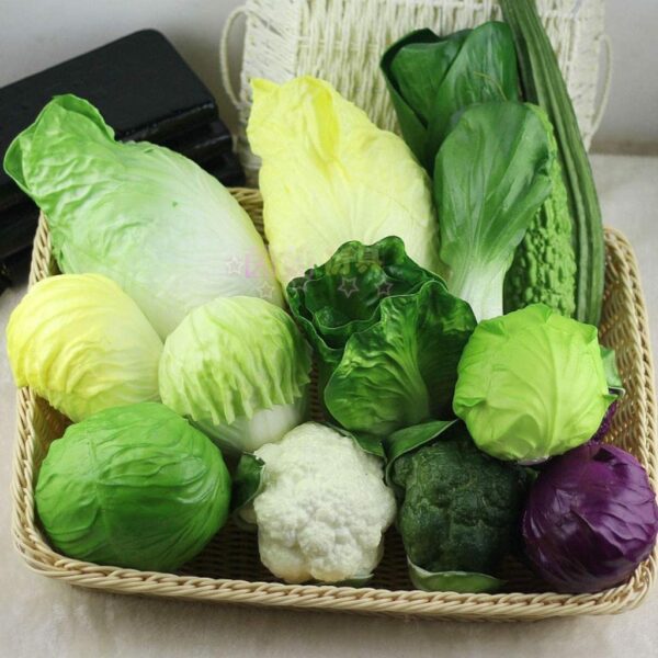 Lifelike Artificial Cabbage Vegetable for Home Decor