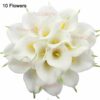 10 Pcs Artificial Calla Lily Flowers Bunch for Home Decor