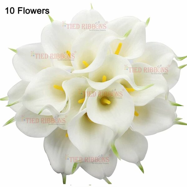 10 Pcs Artificial Calla Lily Flowers Bunch for Home Decor - Image 2
