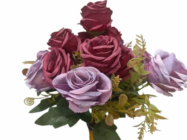 2 Pcs Artificial Rose Flowers Bunch for Home Decoration - Image 3