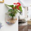 Wall Mount Fish Bowl 9 Inch Acrylic with Free Color Stones
