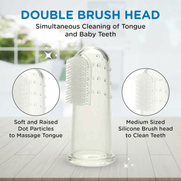 Silicone Baby Finger Toothbrush with Carry Case - BPA-Free - Image 3