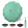 23 Inch Windproof Travel Umbrella with Auto Open/Close