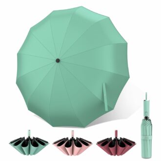 23 Inch Windproof Travel Umbrella with Auto Open/Close