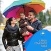 3 Fold Travel Umbrella with Auto Open/Close - Windproof Design