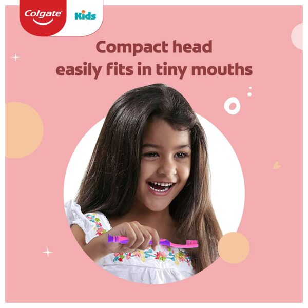 Kids Extra Soft Toothbrush with Tongue Cleaner - Pack of 3 - Image 3