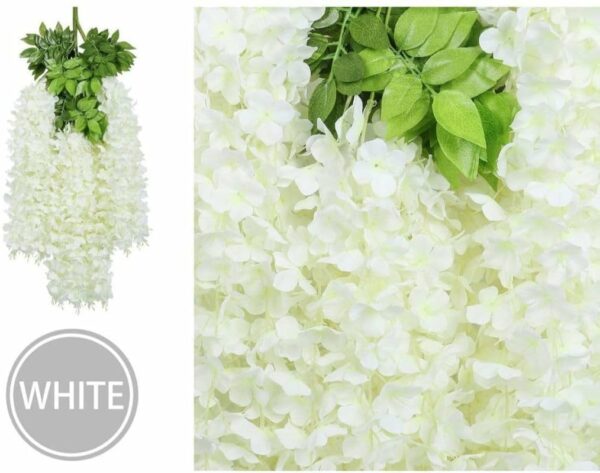 6 Pcs 43.2 Inch Artificial Wisteria Vine Garland for Home Decor - Image 6