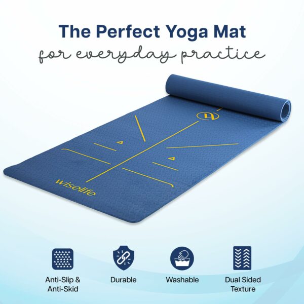 Extra Thick Non-Slip Yoga Mat with Eco-Friendly TPE Material - Image 5