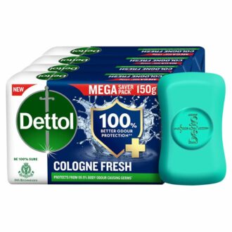 Cologne Fresh Bathing Soap Bar - 150g Pack of 4 for Men