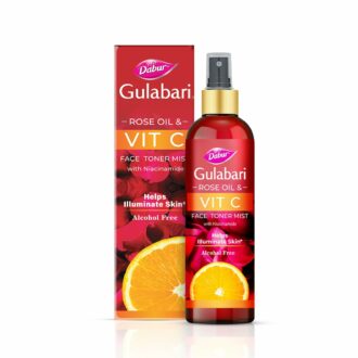 Gulabari Rose Oil & Vitamin C Toner Mist - 200ml | Brightens Skin, Tightens Pores, Alcohol Free