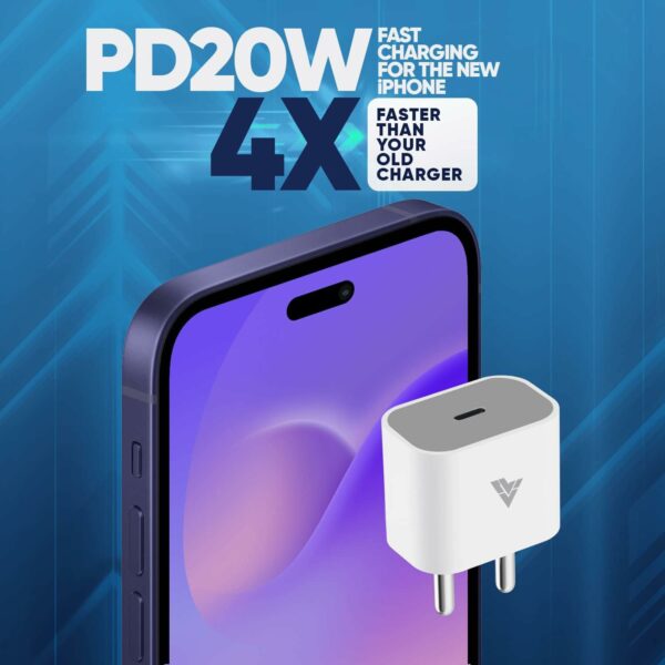 20W Fast Charger & Cable for iPhone 14/13/12/X Series - Portable - Image 6