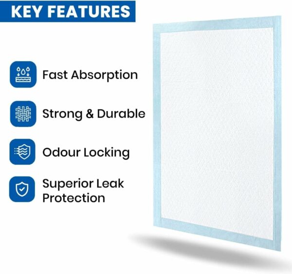 Super Absorbent Underpads for Adults - Large 60x90 cm, Pack of 30 - Image 4