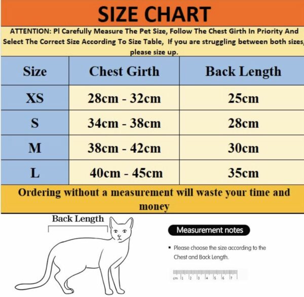 Cat Recovery Suit for Male & Female, Size L, Pink - Image 4