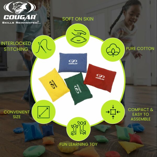 Educational Cotton Bean Bags for Kids - Pack of 4 - Image 3