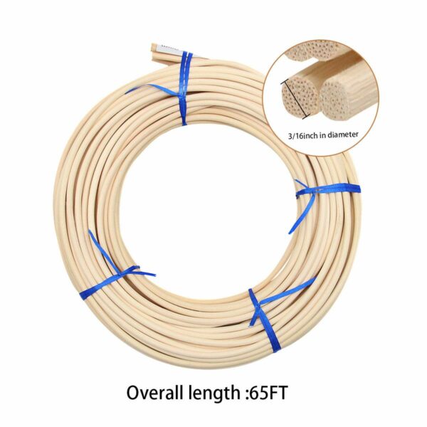 Reed Spline 65 Feet x 3/16 Inch for Weaving & Chair Repair - Image 3