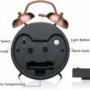 Loud Twin Bell Alarm Clock for Heavy Sleepers - Retro Design