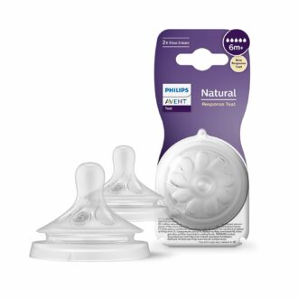 Philips Avent Natural Response Bottle Teat - 2 Flow 5 Teats for 6+ Months, BPA Free