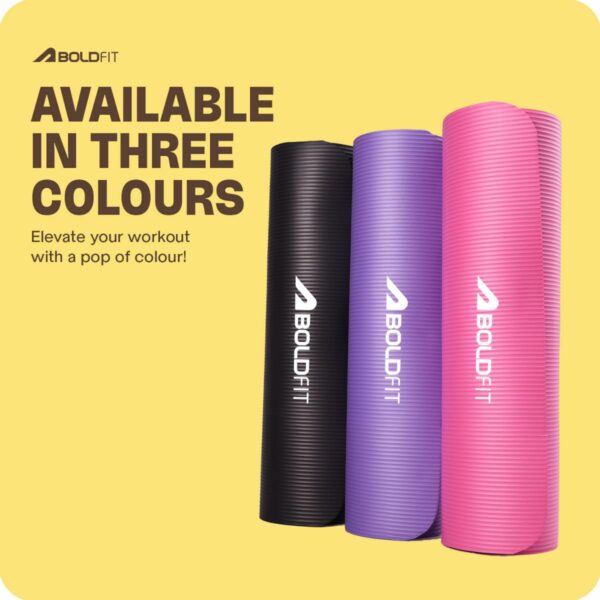 Extra Thick NBR Yoga Mat with Carrying Strap - Anti Slip - Image 5