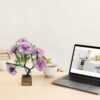 Artificial Flower Bonsai Tree with Wooden Pot for Indoor D?cor