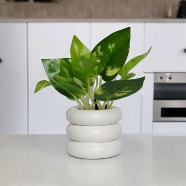 Artificial Plants for Home Decor - Pack of 4, Multicolor - Image 2