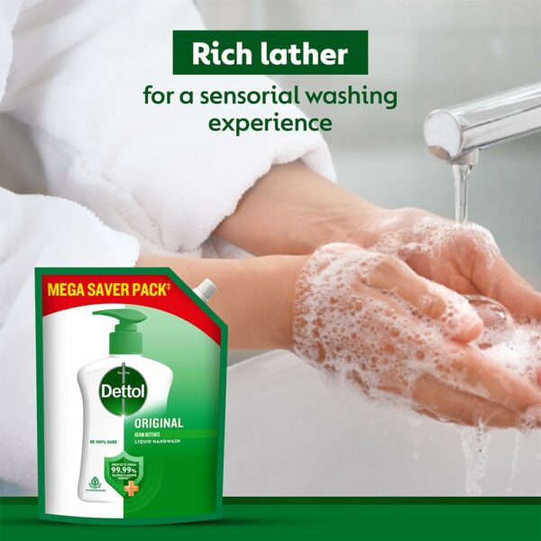 Germ Defence Liquid Handwash Refill - 1350ml - 10x Protection - Image 3