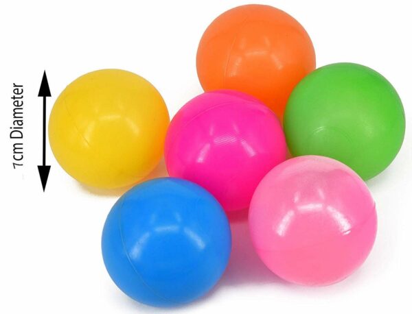 Colourful Kids Pool Fun Balls - Pack of 25, 7cm Diameter - Image 4