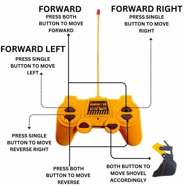Remote-Controlled JCB Digger Toy for Kids - Realistic Construction Vehicle - Image 6