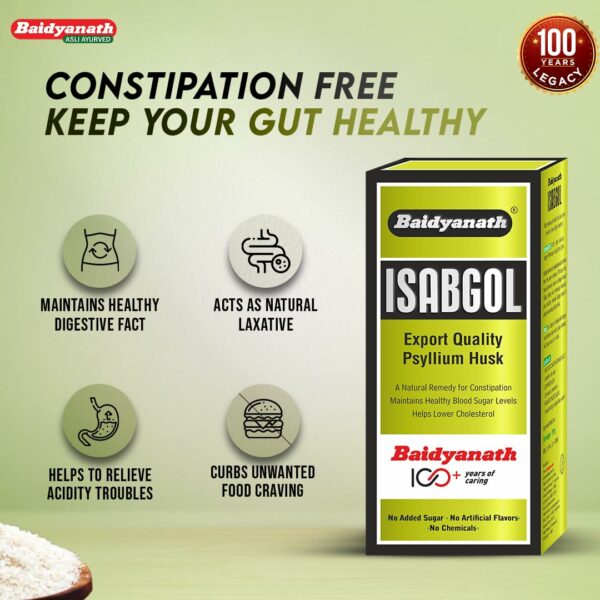 Isabgol Psyllium Husk Powder 200gm - Natural Digestive Aid - Image 6